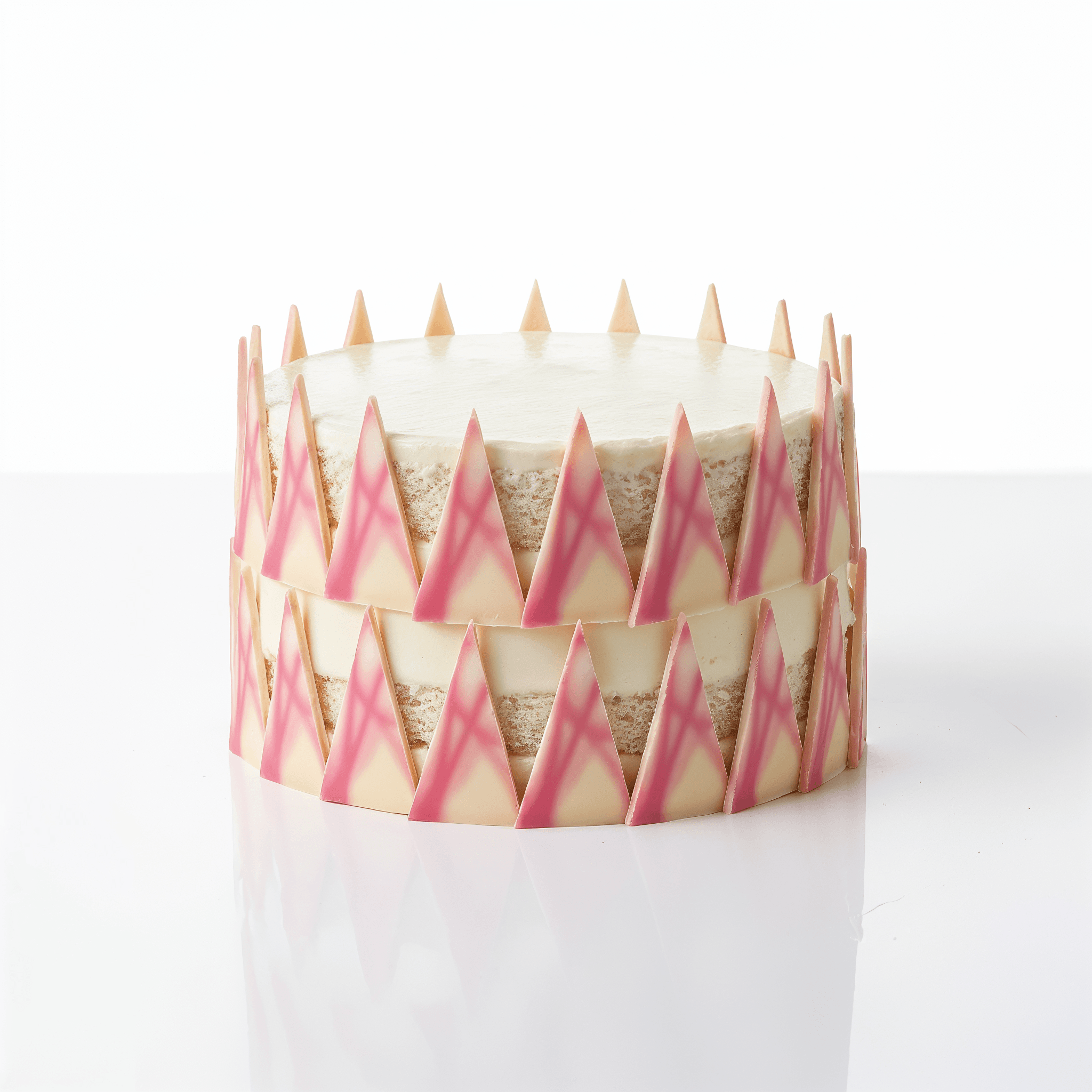 Pink Patterned Triangle, image 2