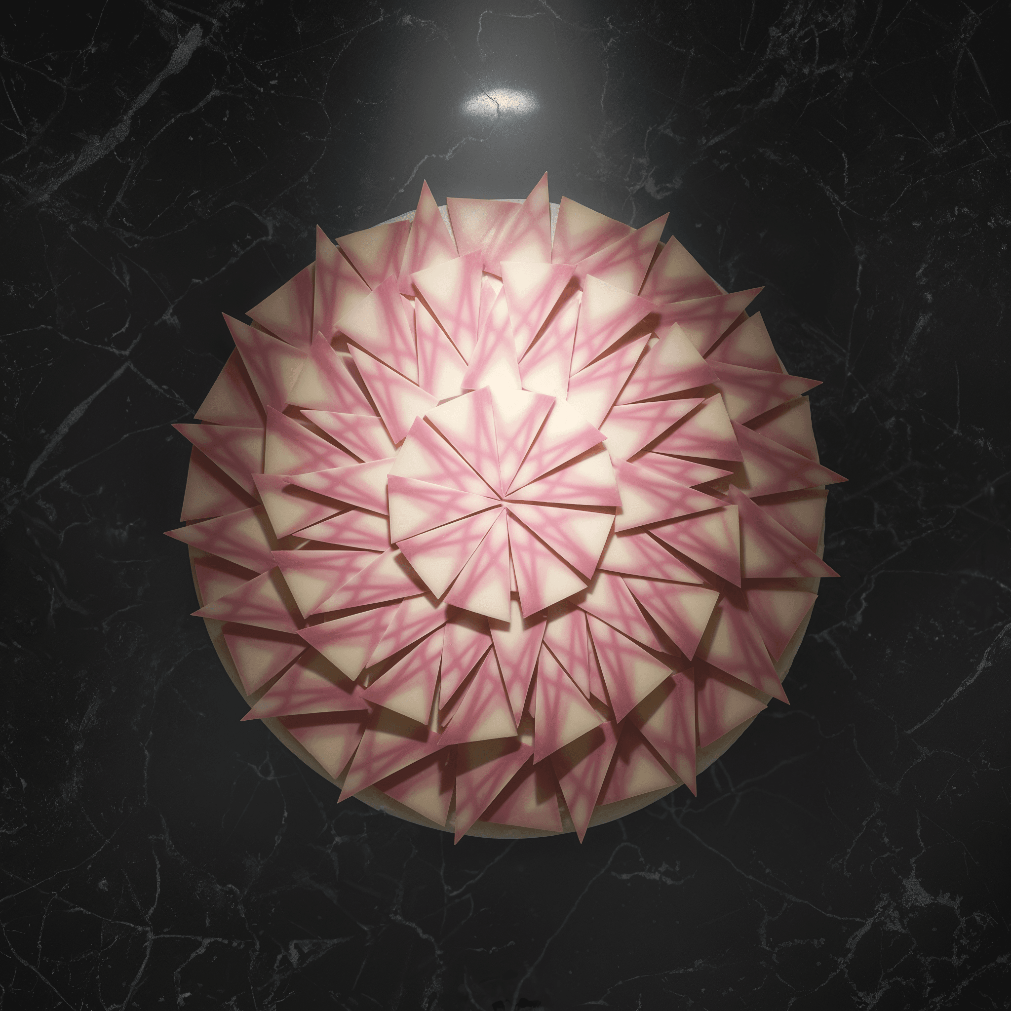 Pink Patterned Triangle, image 7
