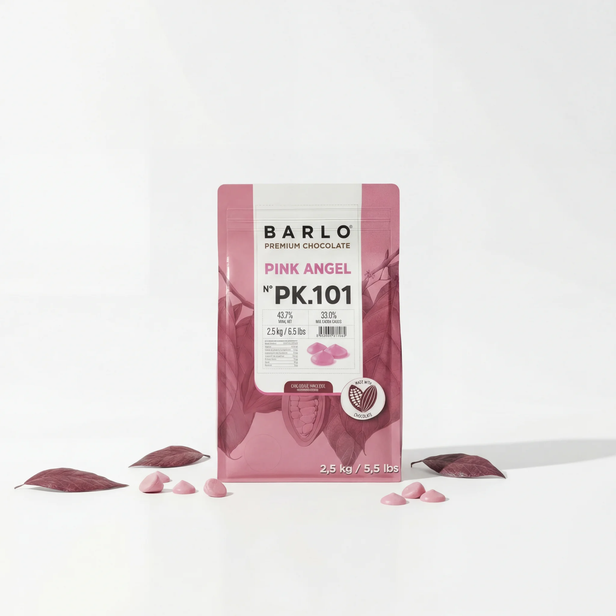 PK101 Pink Angel Couverture Coin Chocolate 43.7%