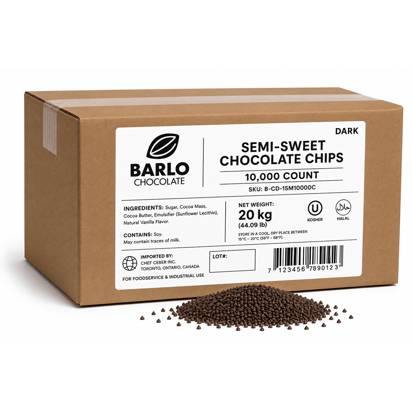 10,000ct Dark Chocolate Chips