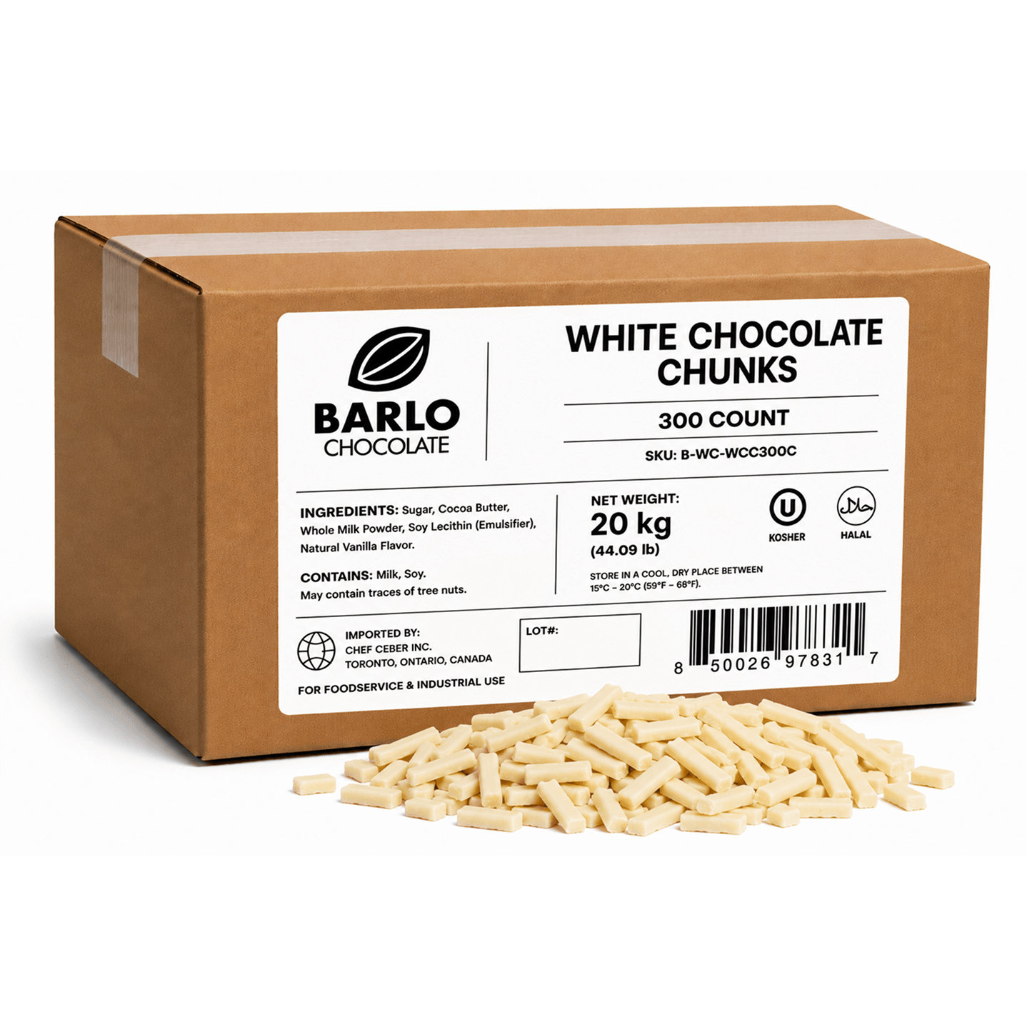 300ct White Chocolate Chunks